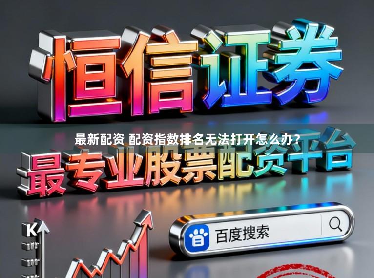 最新配资 配资指数排名无法打开怎么办？